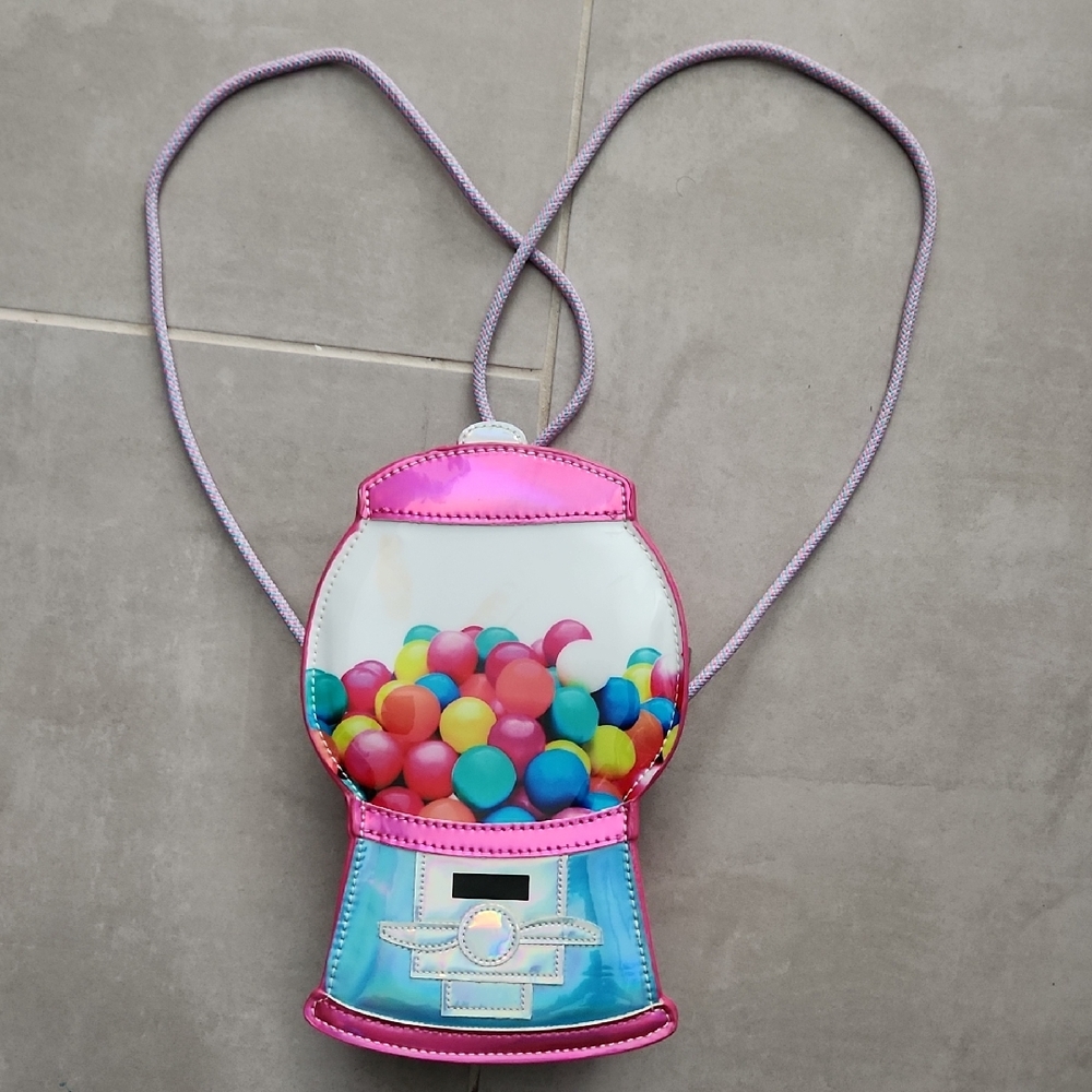 Novelty Claire's Bubblegum Gumball Machine Crossbody Bag NWOT